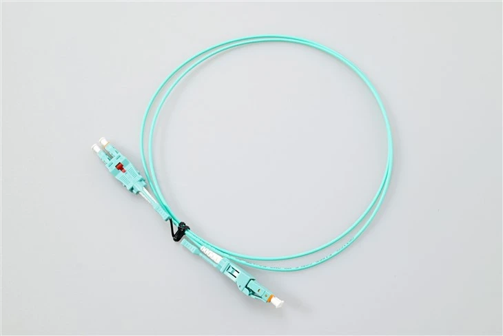 LC UPC OM3 Uniboot High-Density Multimode Fiber Optic Patch Cable