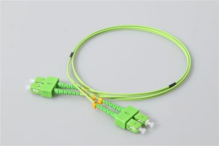 Fiber Optic Patch Cord SC APC Duplex Green