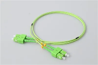 Fiber Optic Patch Cord SC APC Duplex Green